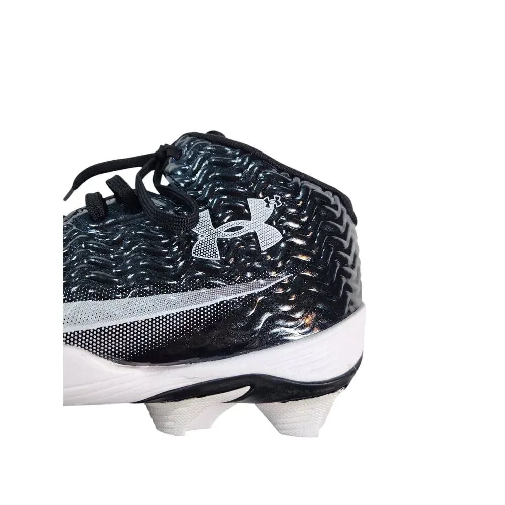 Under Armour Highlight RM Football Cleats Black White Men's Size 9